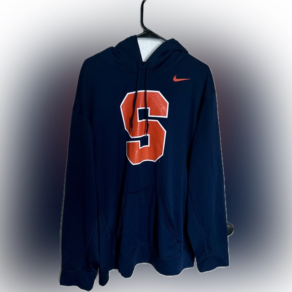 Nike Men's Therma-Fit Dark Blue Syracuse Hoodie 3XL Fleece Pullover NCAA Cuse
